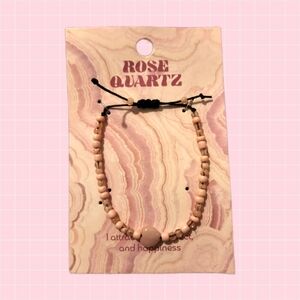 Rose Quartz Beaded Bracelet